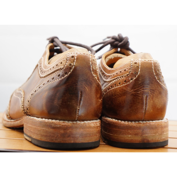 Bed Stu Lita K III leather oxford shoes in a brown, distressed finish. Size 9.5 - Picture 4 of 10